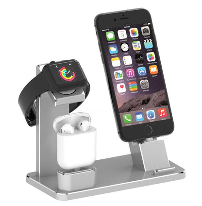 4-in-1 Charging Dock Station – Multi-Device Stand for iPhone, Apple Watch & AirPods