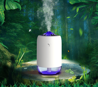 Mini Flame Effect Humidifier – Ultrasonic Aroma Diffuser for Home, Office & Car