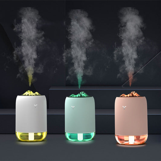 Mini Flame Effect Humidifier – Ultrasonic Aroma Diffuser for Home, Office & Car