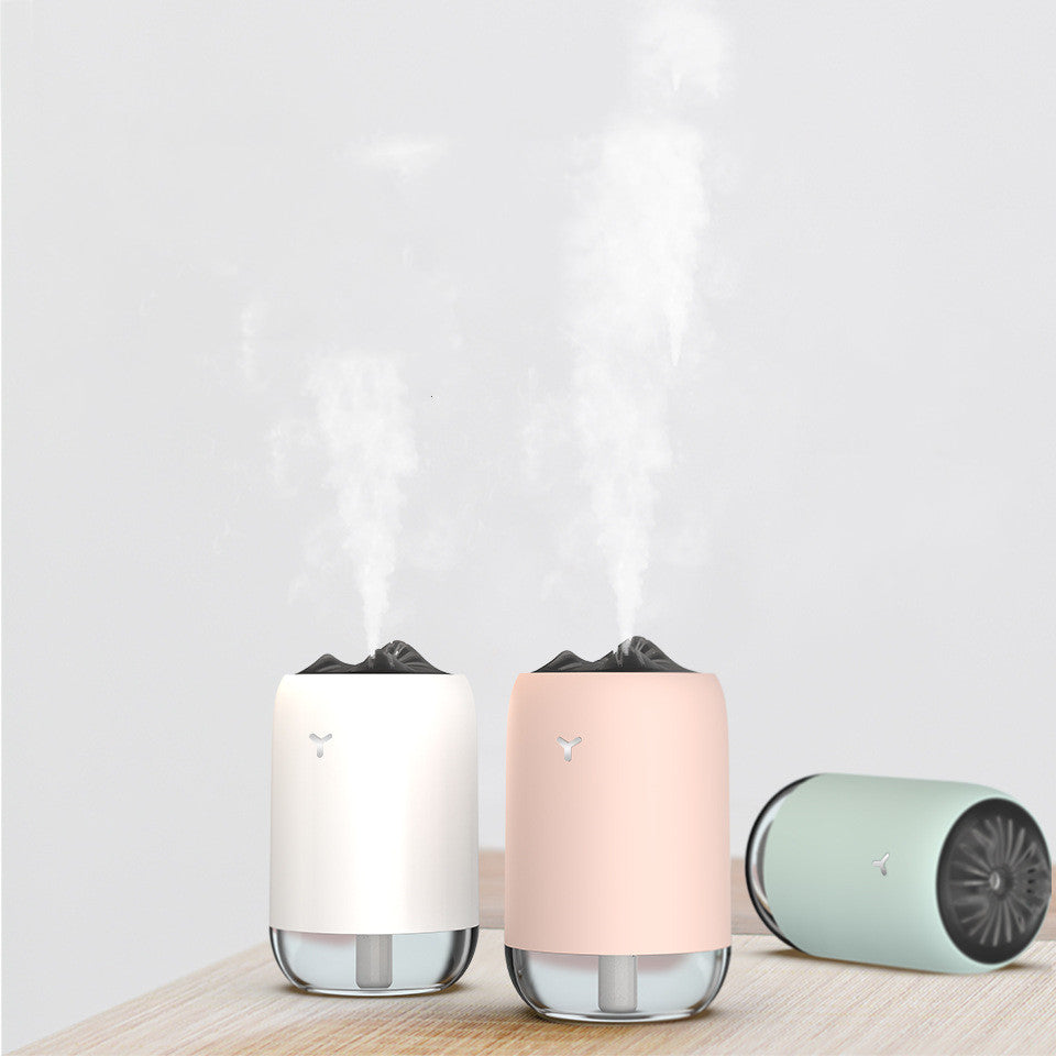 Mini Flame Effect Humidifier – Ultrasonic Aroma Diffuser for Home, Office & Car