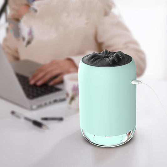 Mini Flame Effect Humidifier – Ultrasonic Aroma Diffuser for Home, Office & Car