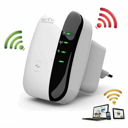 WiFi Repeater Signal Booster – Wireless Range Extender for Home & Office
